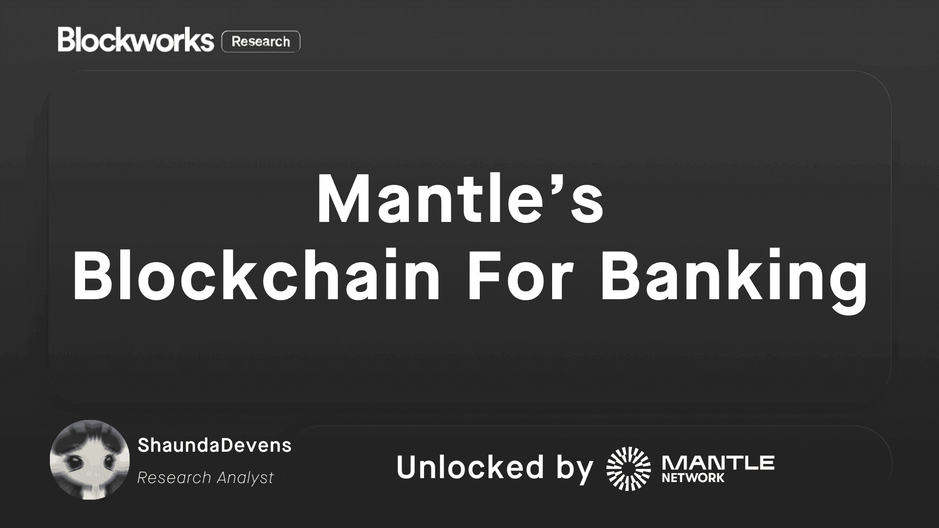 Mantle's Blockchain For Banking