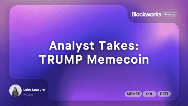 Analyst Takes: TRUMP Memecoin