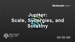 Jupiter: Scale, Synergies, and Scrutiny
