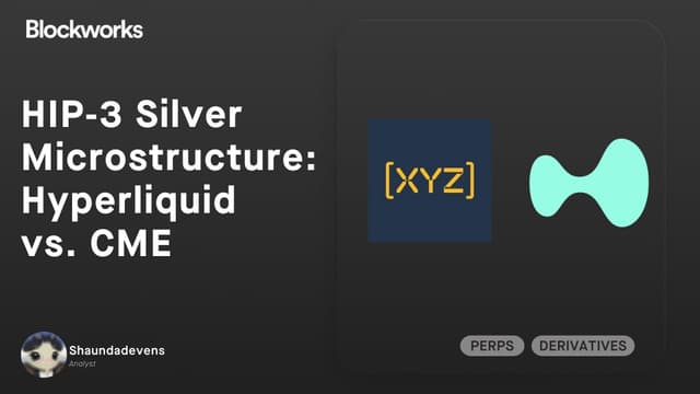 HIP‑3 Silver Microstructure: Hyperliquid vs CME 
