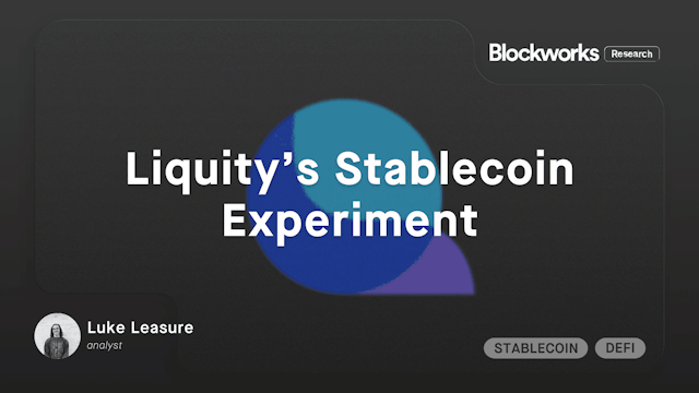 Liquity’s Stablecoin Experiment