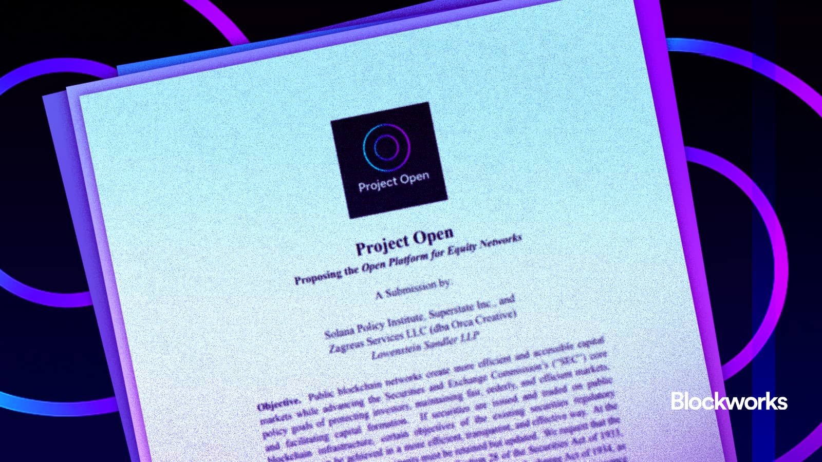 Project Open makes its case to the SEC