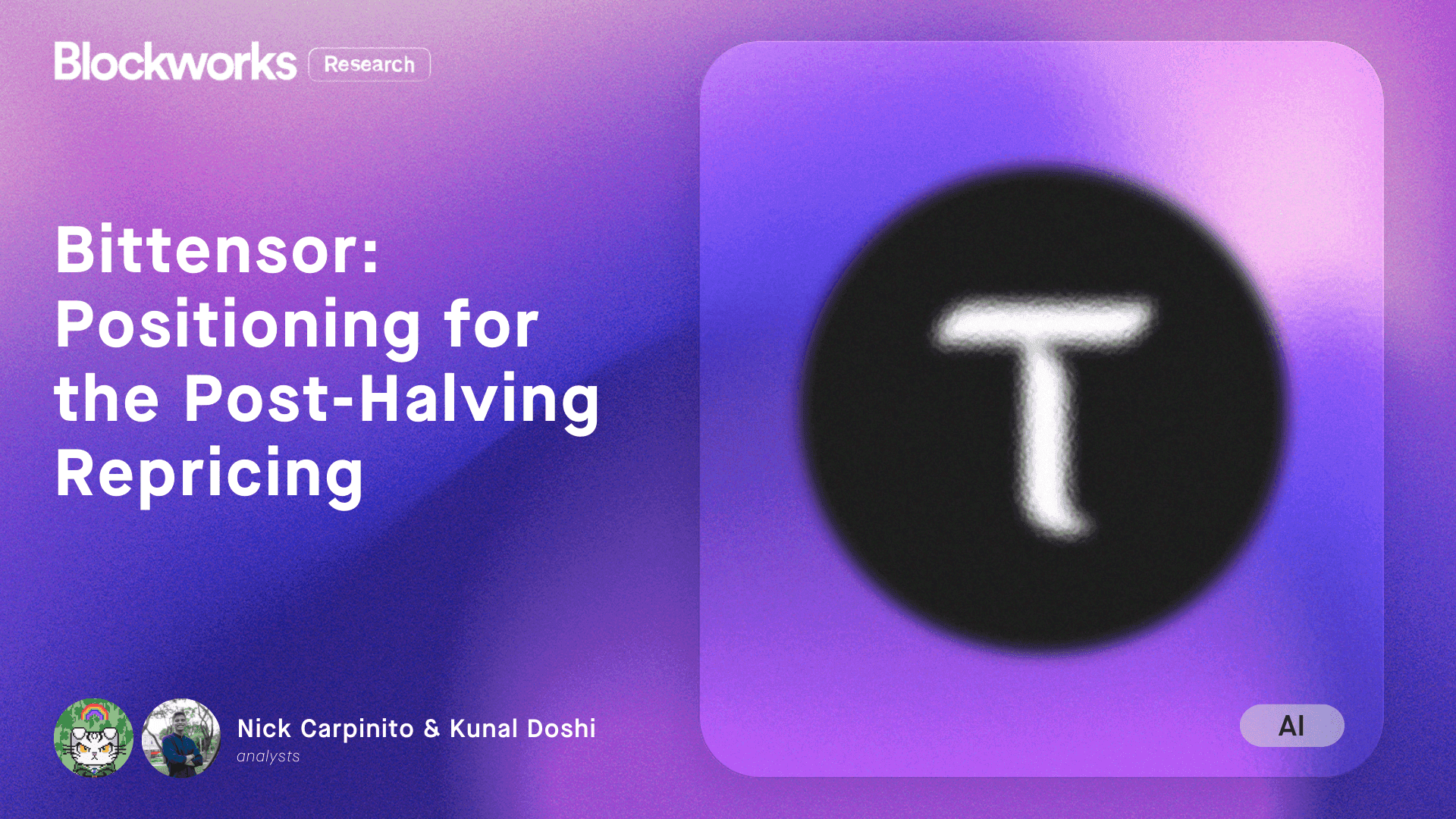 Bittensor: Positioning for the Post-Halving Repricing