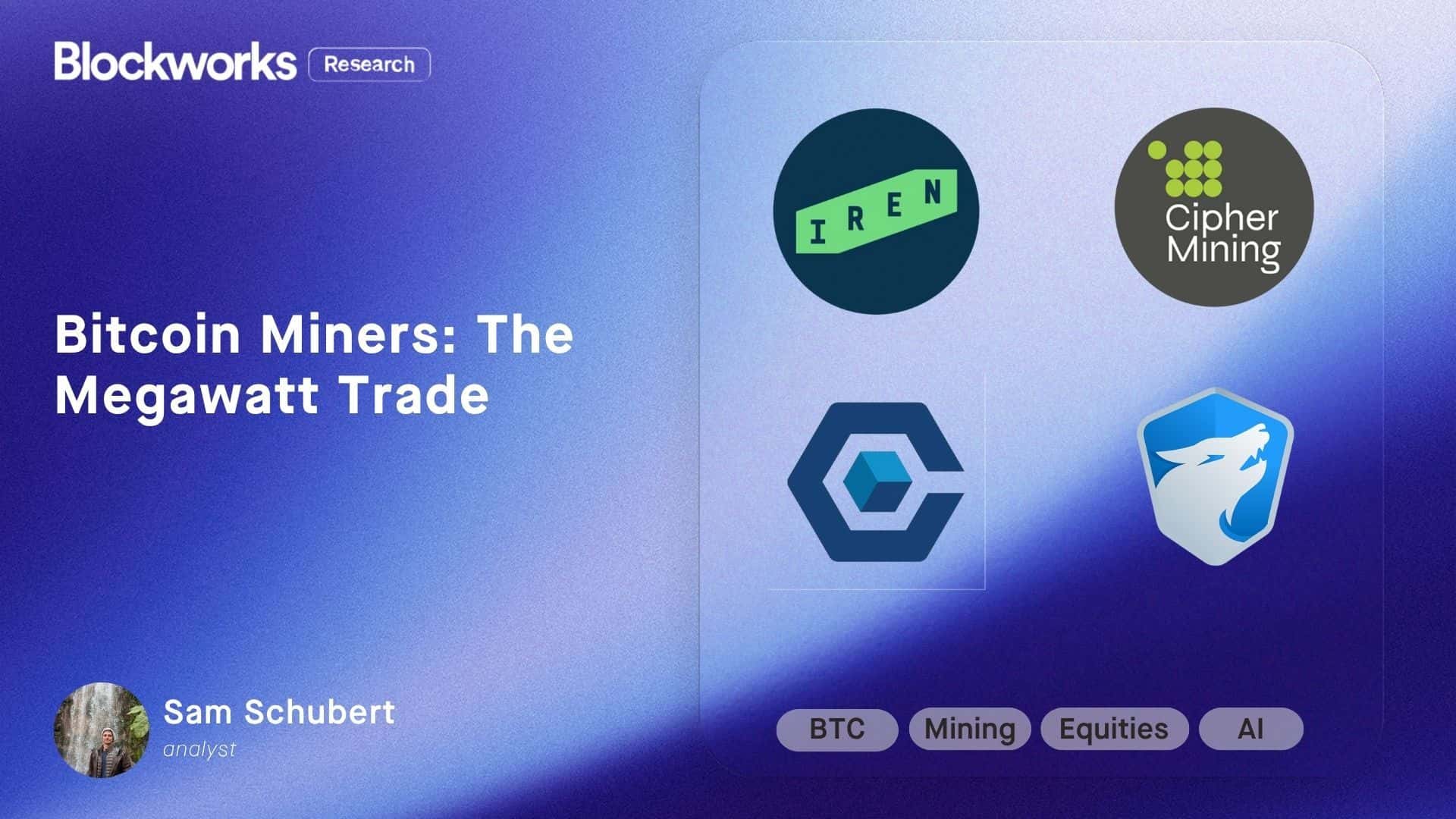 Bitcoin Miners: The Megawatt Trade