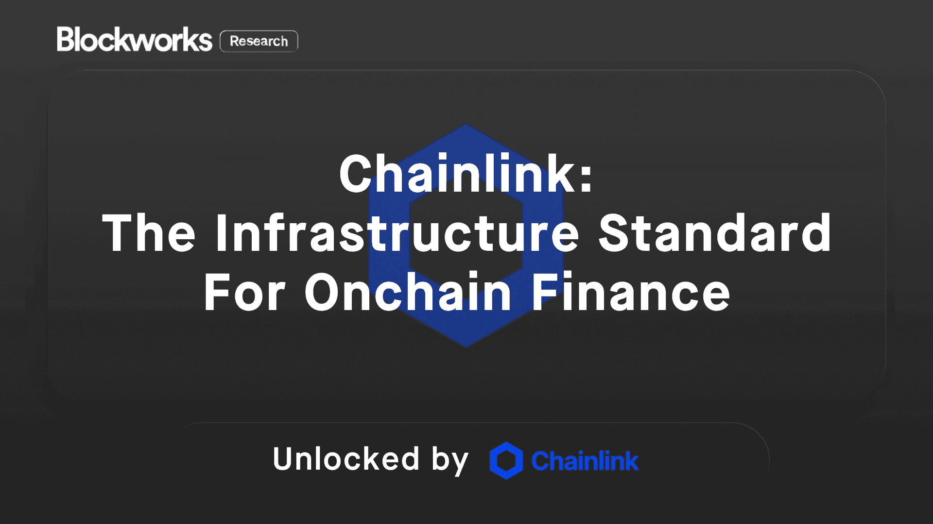 Chainlink: The Infrastructure Standard for Onchain Finance